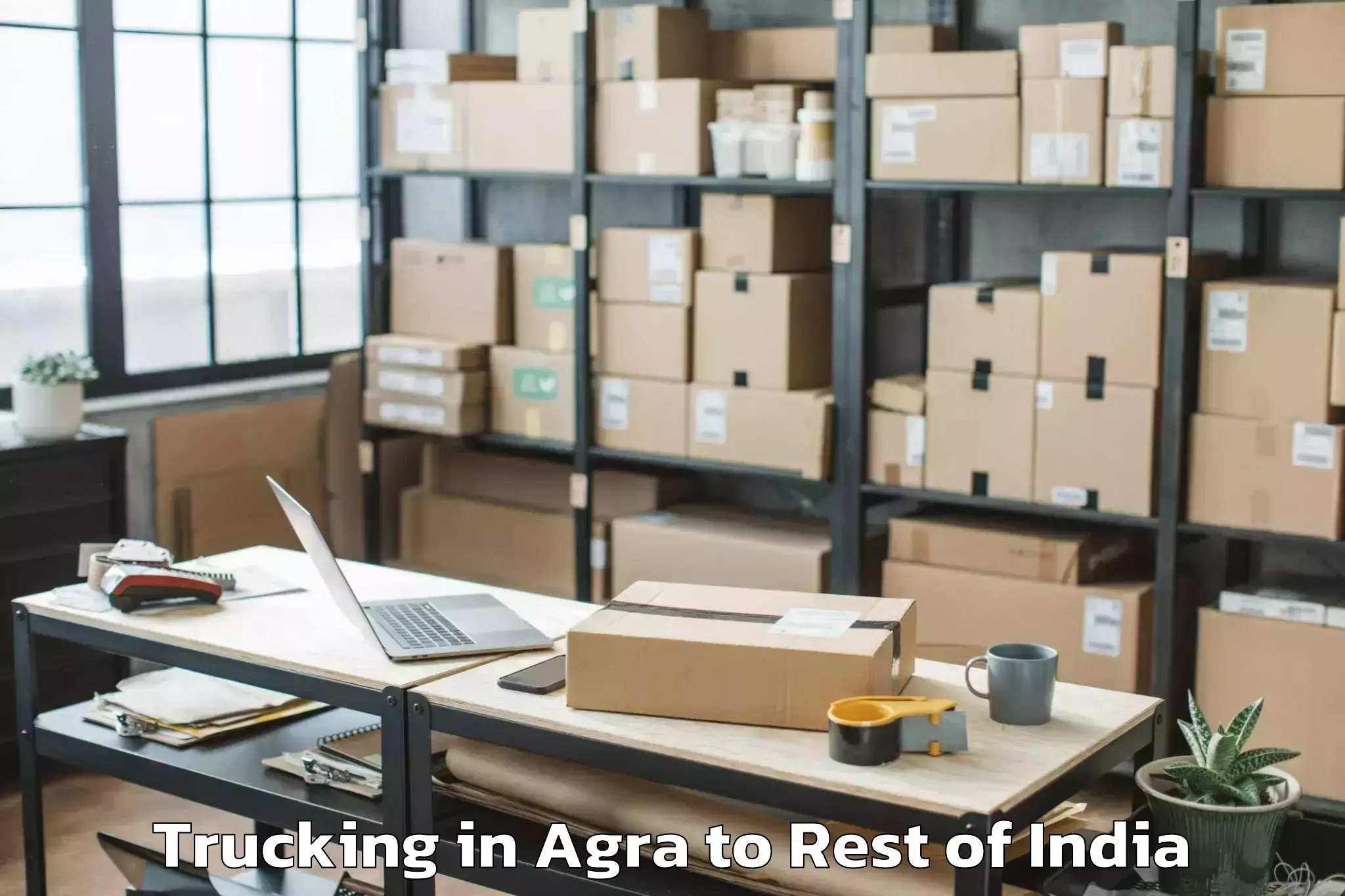 Top Agra to Tekulapally Trucking Available